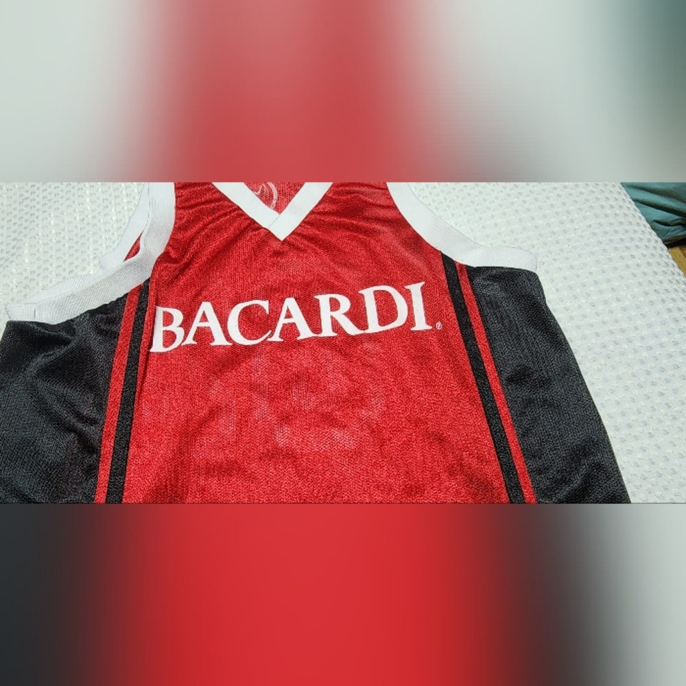 BACARDI EUC MENS SIZE LARGE BASKETBALL JERSEY SHIRT - Picture 4 of 11